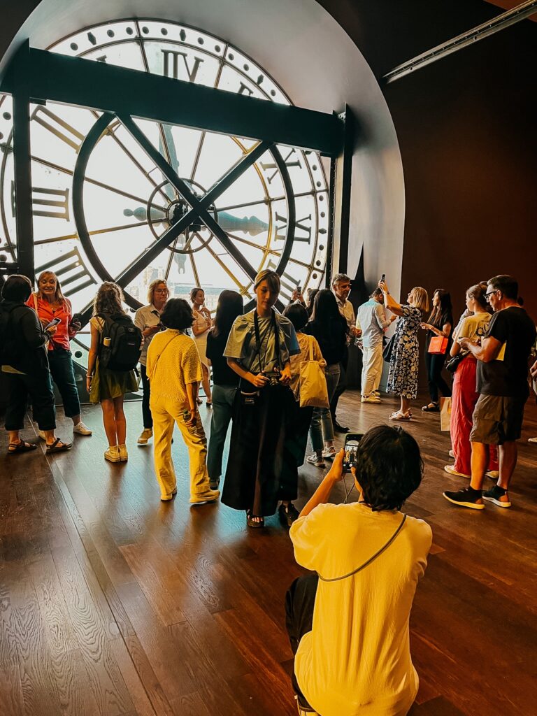 the clock at the Musee d'Orsay in Paris